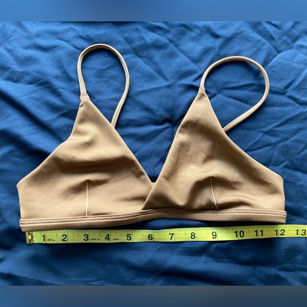 Left on Friday Sweet Victory Bikini Top in Tan Lines